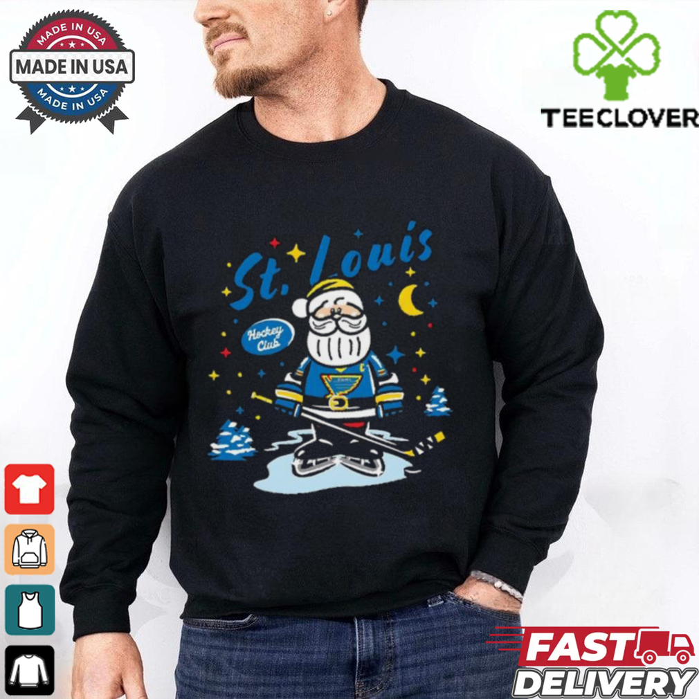 St. Louis Blues Santa Claus Christmas 2024 shirt St. Louis Blues Santa Claus Christmas 2024 shirt