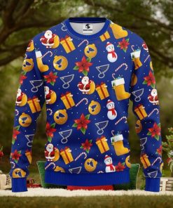 St. Louis Blues Santa Claus Snowman Xmas Ugly Christmas Sweater Best Christmas Gift Ideas