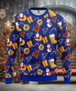 St. Louis Blues Santa Claus Snowman Xmas Ugly Christmas Sweater Best Christmas Gift Ideas
