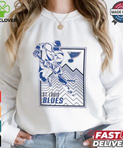 St. Louis Blues Starter Heather Gray Player Grid T Shirt 1 St. Louis Blues Starter Heather Gray Player Grid T Shirt