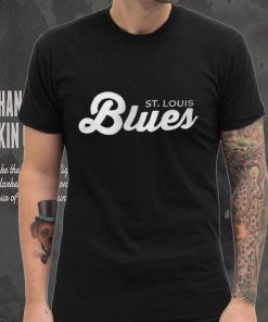 St. Louis Blues Starter x NHL Black Ice Black Cross Check Shirt