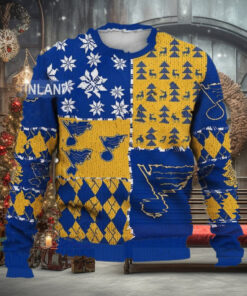 St. Louis Blues Ugly Sweater Christmas