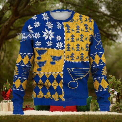 St. Louis Blues Ugly Sweater Christmas