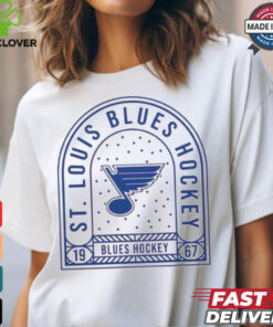 St. Louis Blues Uphill Stained Glass T Shirt