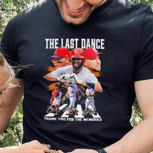 St. Louis Cardinals Abbey Road The Last Dance Thank You For The Memories Signature Shirt