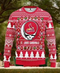 St. Louis Cardinals Grateful Dead Ugly Christmas Sweater Xmas Christmas Holiday Gift For Fans