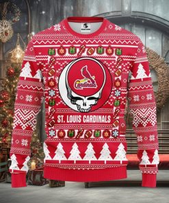 St. Louis Cardinals Grateful Dead Ugly Christmas Sweater Xmas Christmas Holiday Gift For Fans