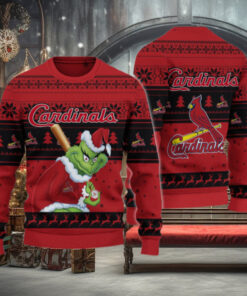 St. Louis Cardinals Grinch Christmas Ugly Sweater