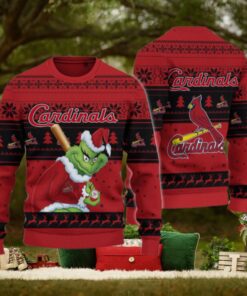 St. Louis Cardinals Grinch Christmas Ugly Sweater