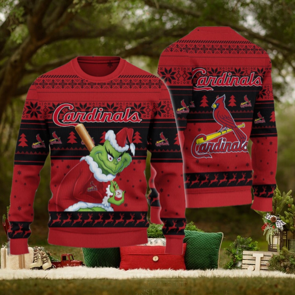 St. Louis Cardinals Grinch Christmas Ugly Sweater St. Louis Cardinals Grinch Christmas Ugly Sweater