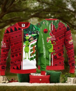 St. Louis Cardinals Grinch & Scooby doo Christmas Ugly Sweater 1