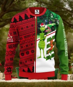 St. Louis Cardinals Grinch & Scooby doo Ugly Christmas Sweater For Sport Fans Christmas Gift