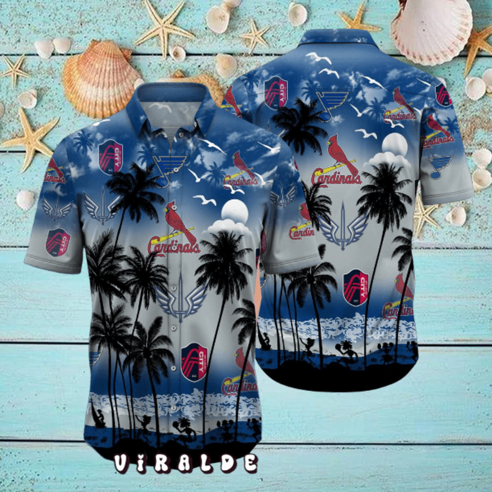 St. Louis Cardinals MLB Palm Tree Sports Hawaiian Shirt St. Louis Cardinals MLB Palm Tree Sports Hawaiian Shirt