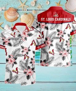 St. Louis Cardinals Tropical Floral Logo Hawaiian Shirt