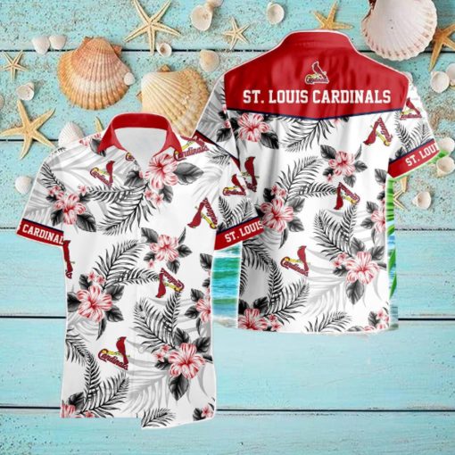 St. Louis Cardinals Tropical Floral Logo Hawaiian Shirt