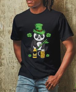 St. Patrick'S Day Irish Panda Whiskey And Beer Classic T Shirt