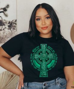 St. Patrick’s Breastplate Lorica Prayer Catholic Irish Cross T Shirt