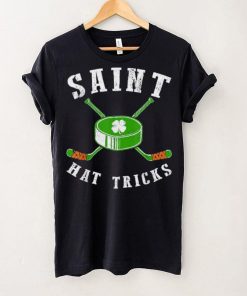 St. Patrick’s Day Saint Hat Tricks Hockey Shamrock Kids Boys Shirt