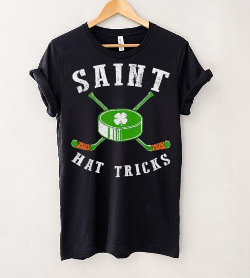 St. Patrick’s Day Saint Hat Tricks Hockey Shamrock Kids Boys Shirt