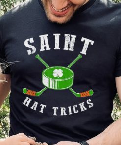 St. Patrick’s Day Saint Hat Tricks Hockey Shamrock Kids Boys Shirt