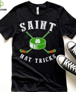 St. Patrick’s Day Saint Hat Tricks Hockey Shamrock Kids Boys Shirt