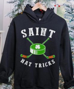 St. Patrick’s Day Saint Hat Tricks Hockey Shamrock Kids Boys Shirt