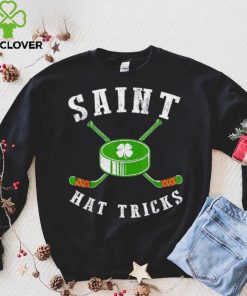 St. Patrick’s Day Saint Hat Tricks Hockey Shamrock Kids Boys Shirt