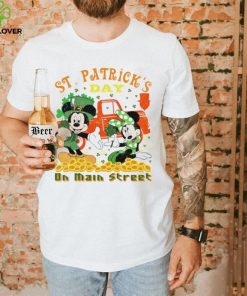 St. Patrick’s day Mickey and Minnie on main street shamrocks hoodie, sweater, longsleeve, shirt v-neck, t-shirt