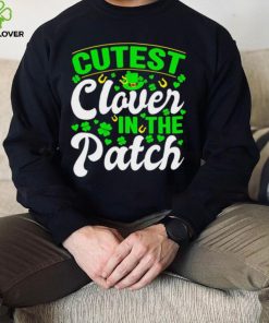 St. Patrick’s day cutest clover in the patch shamrocks shirt