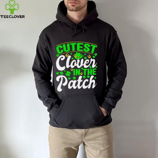 St. Patrick’s day cutest clover in the patch shamrocks shirt