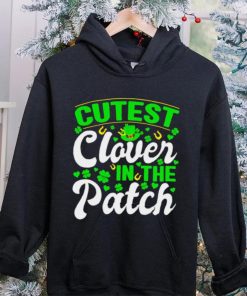 St. Patrick’s day cutest clover in the patch shamrocks shirt