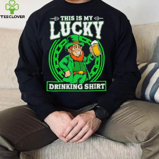 St. Patrick’s day this is my lucky drinking Leprechaun beer shirt