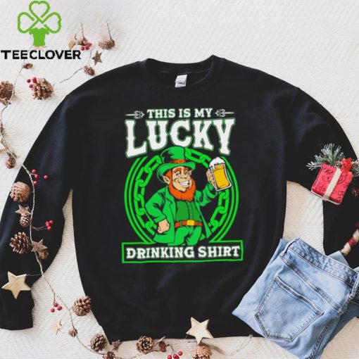 St. Patrick’s day this is my lucky drinking Leprechaun beer shirt