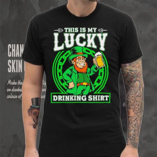 St. Patrick’s day this is my lucky drinking Leprechaun beer shirt