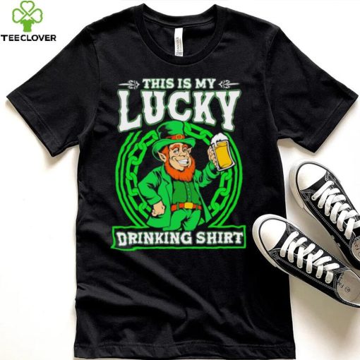 St. Patrick’s day this is my lucky drinking Leprechaun beer shirt