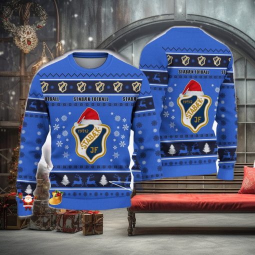 Stabæk Fotball Coconut Eliteserien Ugly 3D Christmas Sweater Unisex For Fans Gift Snow Flower