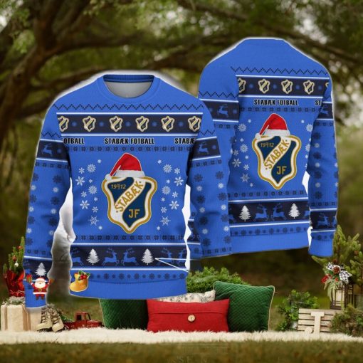 Stabæk Fotball Coconut Eliteserien Ugly 3D Christmas Sweater Unisex For Fans Gift Snow Flower