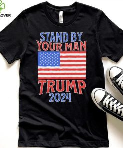 Stand By Your Man Trump 2024 American Flag Shirt