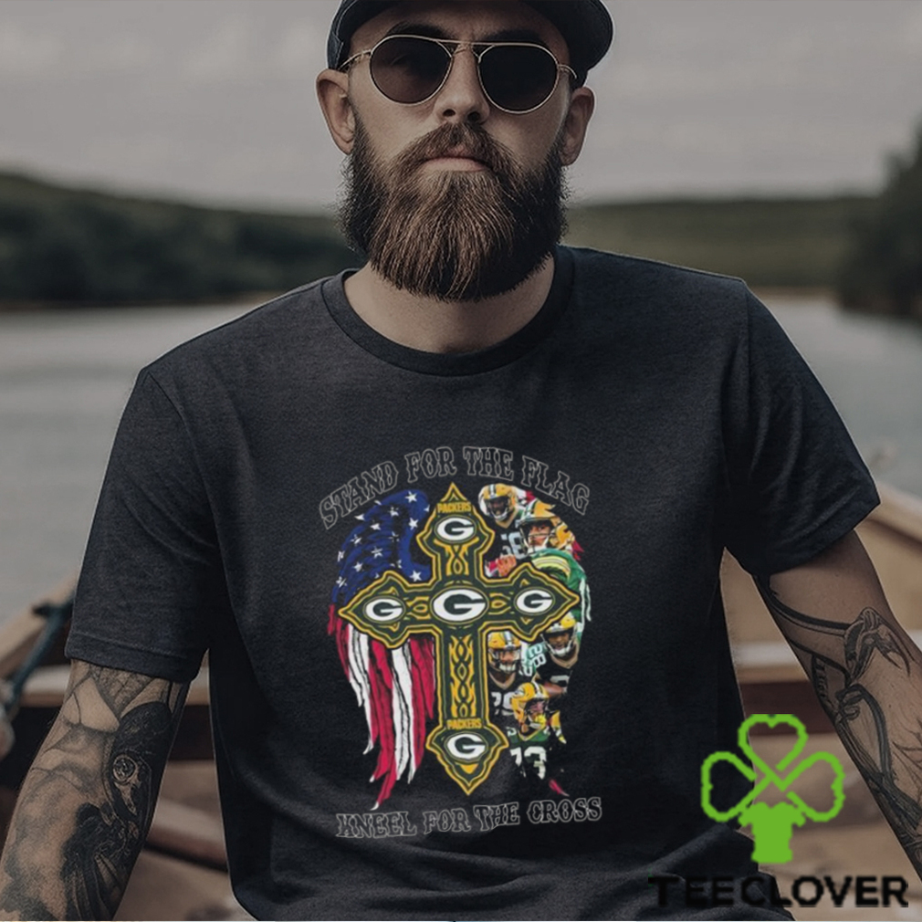 Stand For The Flag Kneel For The Cross Green Bay Packers T shirt Stand For The Flag Kneel For The Cross Green Bay Packers T shirt