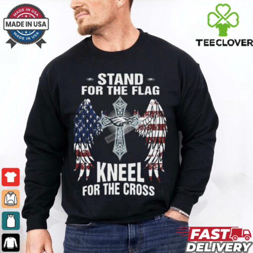 Stand For The Flag Kneel For The Cross Philadelphia Eagles Graphic T Shirt
