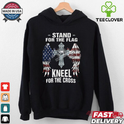 Stand For The Flag Kneel For The Cross Philadelphia Eagles Graphic T Shirt