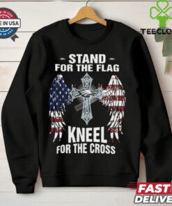Stand For The Flag Kneel For The Cross Philadelphia Eagles Graphic T Shirt