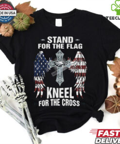 Stand For The Flag Kneel For The Cross Philadelphia Eagles Graphic T Shirt
