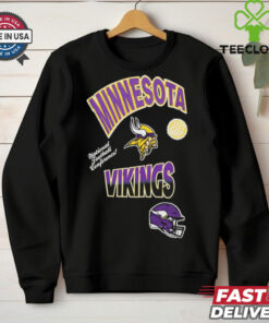 Standard Black Minnesota Vikings Turn It Up Drop Shoulder