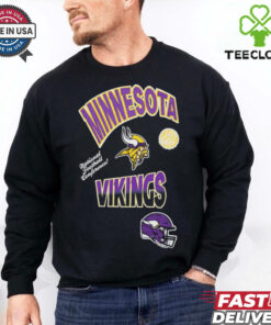 Standard Black Minnesota Vikings Turn It Up Drop Shoulder