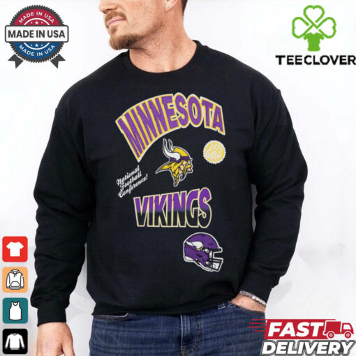 Standard Black Minnesota Vikings Turn It Up Drop Shoulder