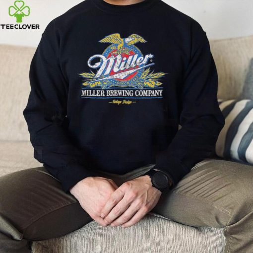 Standard Miller Eagle Crest Miller Brewing Company Vintage Design Shirt