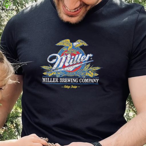 Standard Miller Eagle Crest Miller Brewing Company Vintage Design Shirt