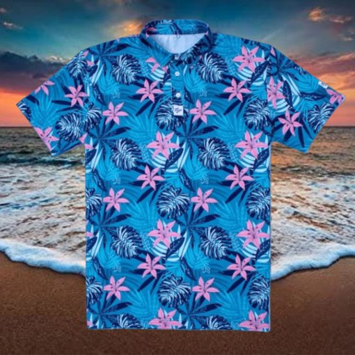 Standout Hawaiian Floral Golf Polo Shirt