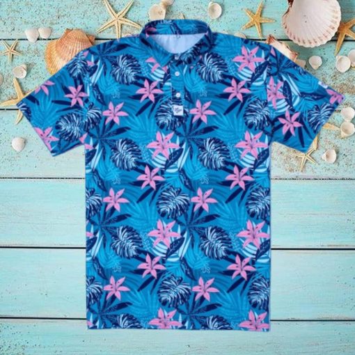 Standout Hawaiian Floral Golf Polo Shirt